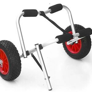 Folding Aluminum Roll Container Customizable Kayak Cart Trolley Carrier for Beach Use OEM Support