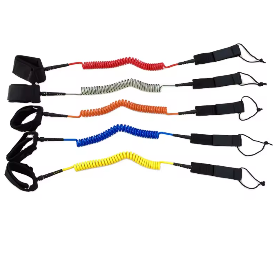 8 ft Coiled Surf Board Leash Paddle Foot Leash SUP Leash Leg Ropes