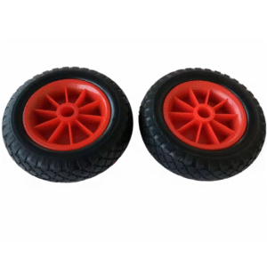 10" Solid Beach Cart Wheels Durable PU Material Kayak Cart Wheels