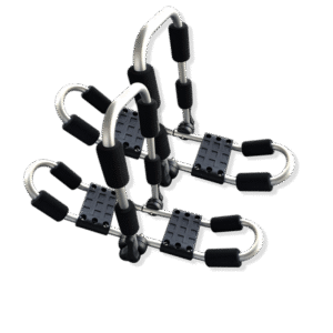 Double Kayak Roof Rack Car Top Carrier Folding Rack with Strap Keeper