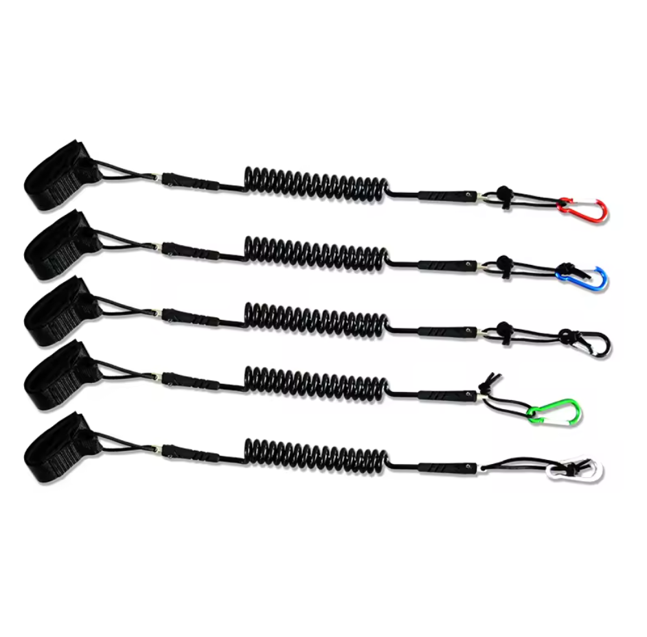 Water Sports Elastic Coil Paddle Leash