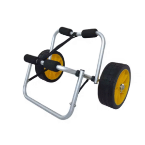 Two-Wheel Folding Beach Cart with Roll Container Aluminium Material OEM Customizable